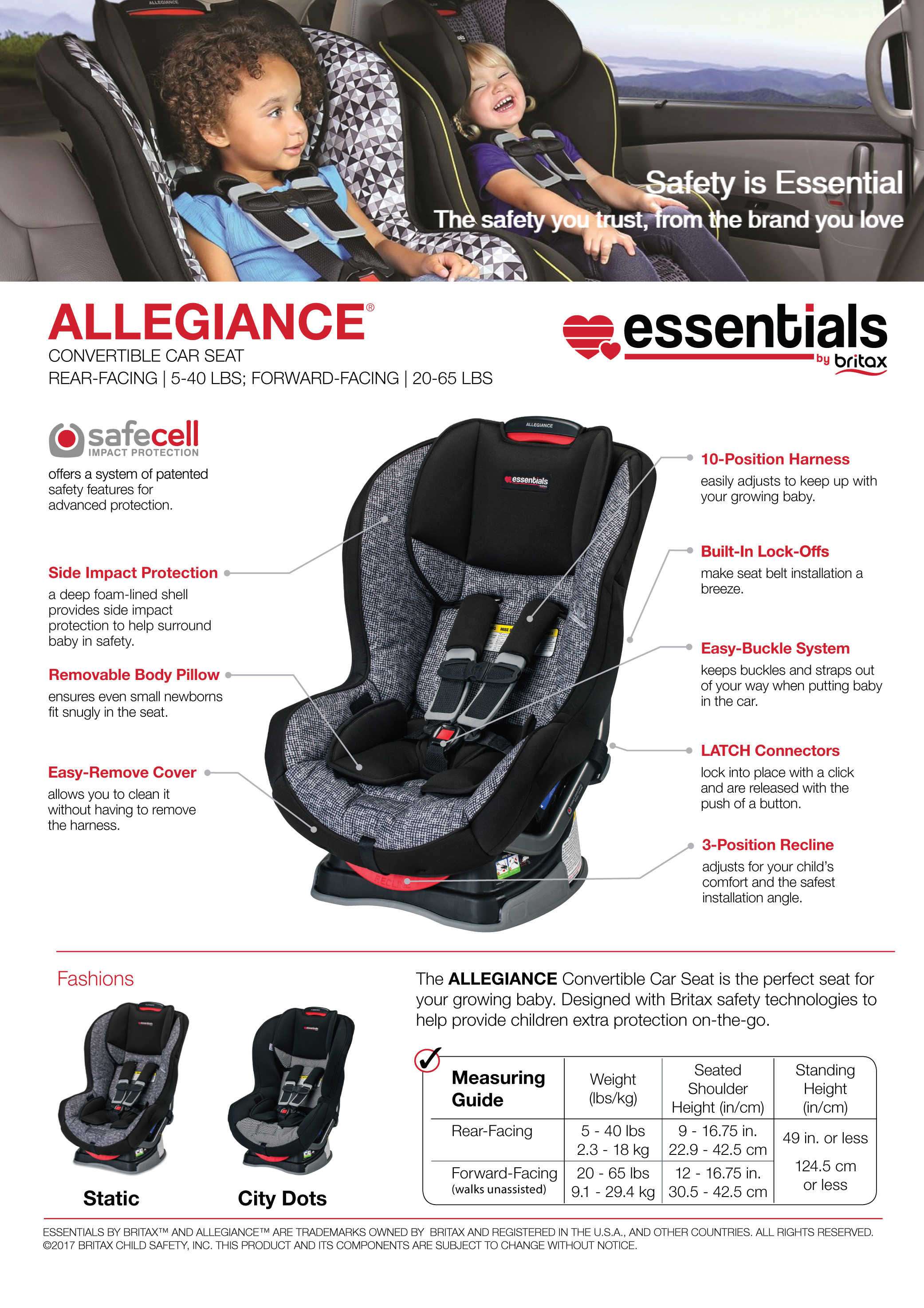 essentials by britax allegiance convertible car seat